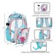 thumbnail image 4 of Set de Mochila Bioworld Unicornio Floral Transparente de 16" con 5 Piezas, 4 of 7