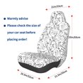 thumbnail image 2 of Lsque Black White Music Pattern Car Seat Covers for Front Seats , Waterproof Seat Covers for Cars, Sporty Front Seat Covers,Car Seat Cover Protector Front Seats, 2 of 5