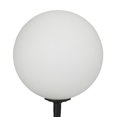 thumbnail image 3 of DecMode 18" 2 Light Orb Black Table Lamp with White Glass Shade, 3 of 8