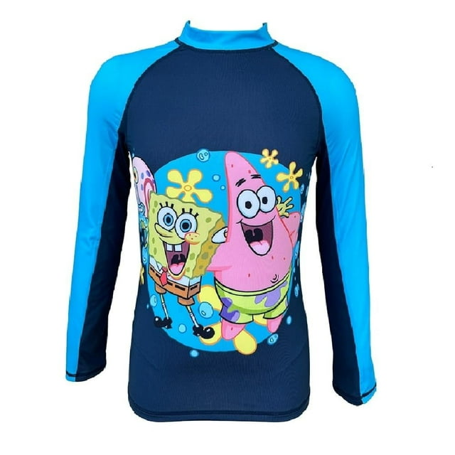 Playera Bob Esponja De Traje De Baño Para Niño Talla 8 Color Azul