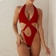 thumbnail image 3 of Gibobby Trajes de Natación para Mujer Controlar la ropa de baño con Tummy One Piece Plus Suit Size Swimsuits Women's Swimswears(Rojo,XL), 3 of 5