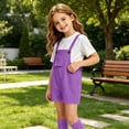 thumbnail image 4 of Odeerbi Chicos Niñas 3 Piezas Preppy Outfit Camiseta de Manga Corta y Pantalones Cortos Generales Con Set de Uniforme Escolar de Las Medias, 4 of 9