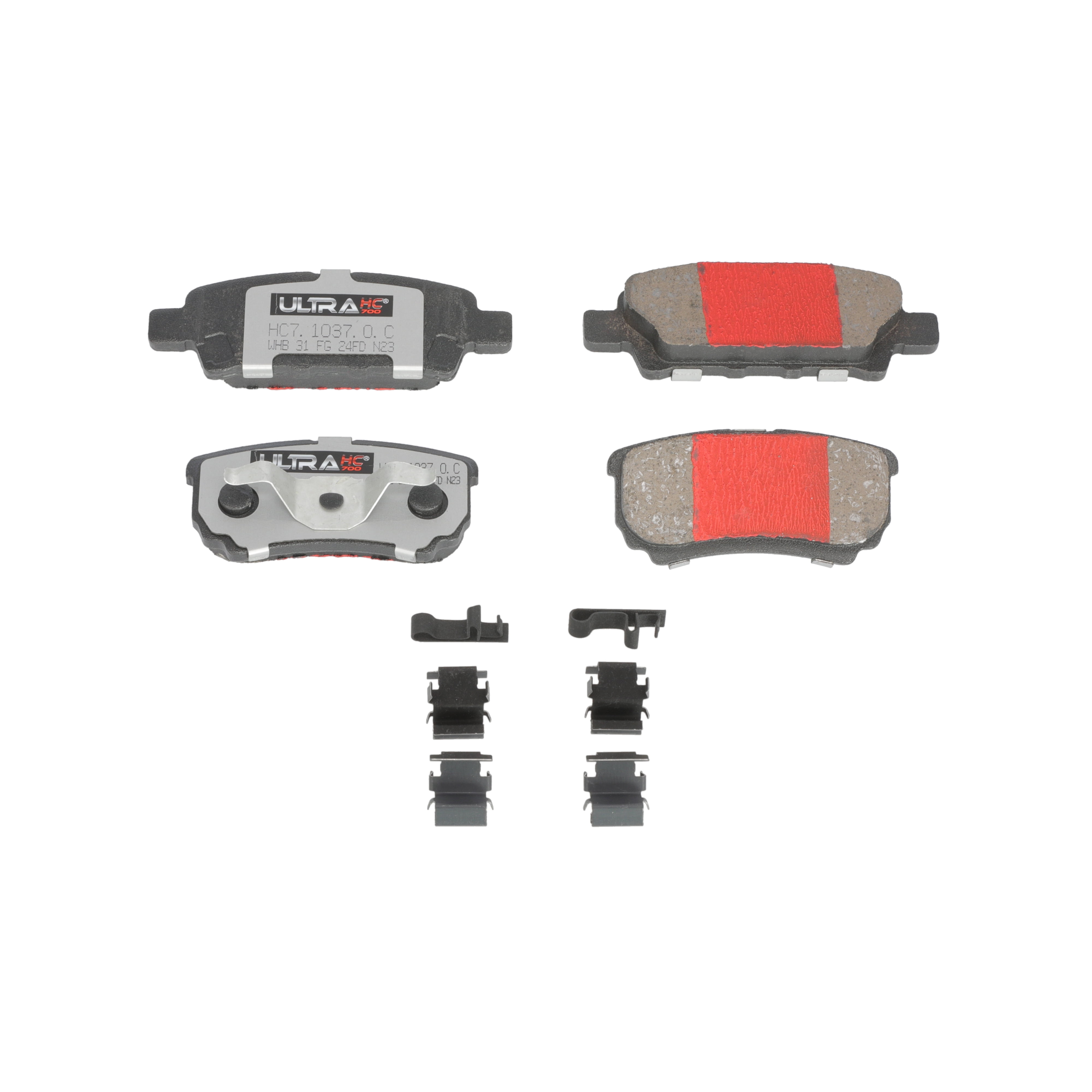 UltraHC 700 Brake Pad Set, Rear HC7.1037.0.C, Jeep Compass 2017-2007