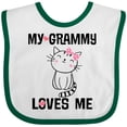 thumbnail image 3 of Inktastic Grammy Loves Me Girls Kitty Girls Baby Bib, 3 of 4