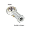 thumbnail image 3 of Unique Bargains Palier d'Extrémité de Tige Sphérique PHS8, Alésage de 8 mm, Roulement d'Articulation Auto-Lubrifié, Filetage Femelle Main Gauche M8x1.25, 3 of 6