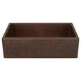 thumbnail image 5 of Premier Copper Products KASDBRH33229TR 33 in. Randomly Hammered Copper Apron Front Single Basin Kitchen Sink w/ Tree Texture, 5 of 5