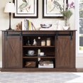 thumbnail image 4 of Costway TV Stand Sliding Barn Door Media Center Console Cabinet, 4 of 10