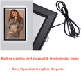 thumbnail image 5 of DENEST 24" x36 Inch LED Movie Poster Display Frame Rectangular LED Light Box 20W 110V, 5 of 21