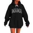 thumbnail image 2 of Karight Mama Sweatshirt Casual Long Sleeve Hoodies Fall Loose Mom Gift Drawstring Pullover Tops with Pockets, 2 of 5