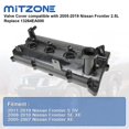 thumbnail image 2 of Tapa de válvula MITZONE para Nissan Frontier 2.5L QR25DE 13264EA000, 2 of 7