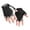 Black, variant on CXYYY Bike Gloves for Kids Half Finger Gloves None-Slipping Gel Cycling Adjustment Boys Girls Gymnastics Gloves (Green)