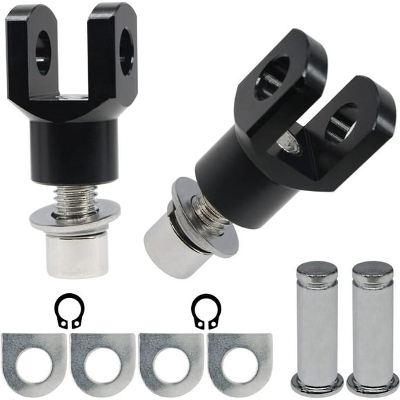 (Gift Of K) Motorcycle Footrest Mounting Bracket Footrest Mounting Clevis Hardware Kit Compatible Softail FXST Low Rider Sport Glide Dyna FXR FX (Black)