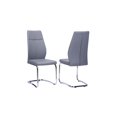 thumbnail image 3 of Topline Home Furnishings Chaises d'Appoint en Cuir Gris.<br>Vendu comme un ensemble de deux, 3 of 5