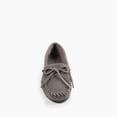 thumbnail image 4 of Minnetonka Women's Kilty Suede Hardsole Moccasin, Grey, 11 M US, 4 of 6
