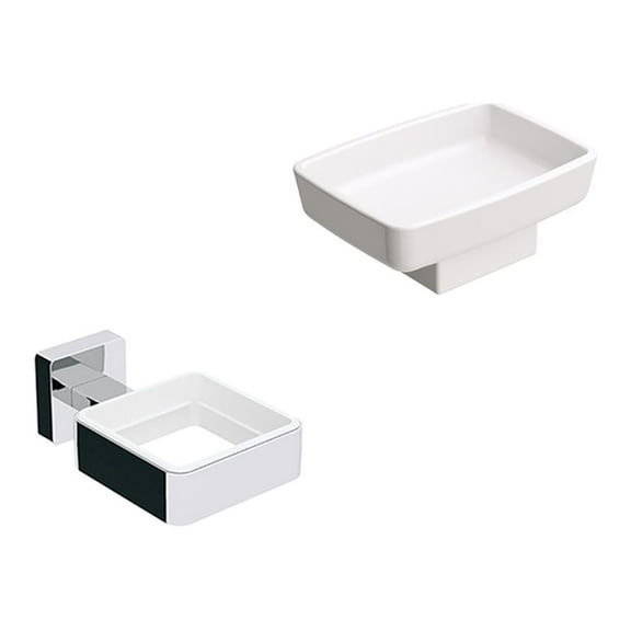 Ws Bath Collections Dado 61201.29 61222.09 Dado Wall Mounted Soap Dish - Chrome