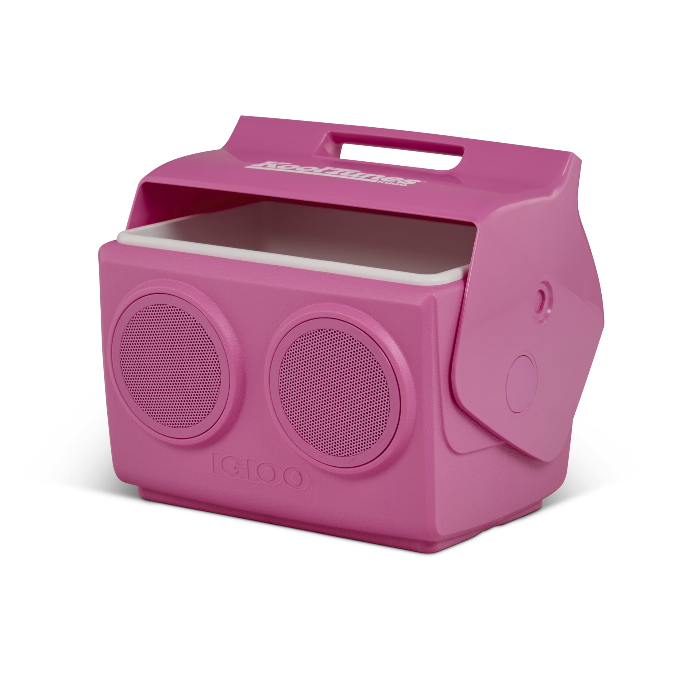 Igloo Playmate KoolTunes 14 QT Hardsided Cooler with Built-In Bluetooth Speakers, Pink Fizz