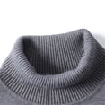 thumbnail image 2 of Suéter de hombre, suéter casual de color sólido para hombre, suéter de cuello alto para hombre, suéter casual para hombre, 2 of 5