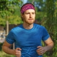 thumbnail image 5 of Burgundy Camouflage Headbands for Women Men, Workout Elastic Sweat Band for Yoga Running Cycling Gym Exercise Non Slip Head Bands for Women's Hair, 5 of 5