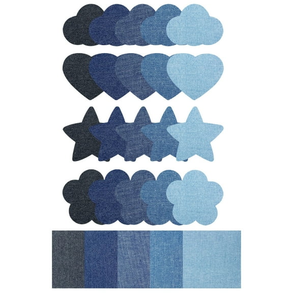 Iron-on Jeans Patches 5 Color Iron on Patches for Jeans Jackets Clothes Repair