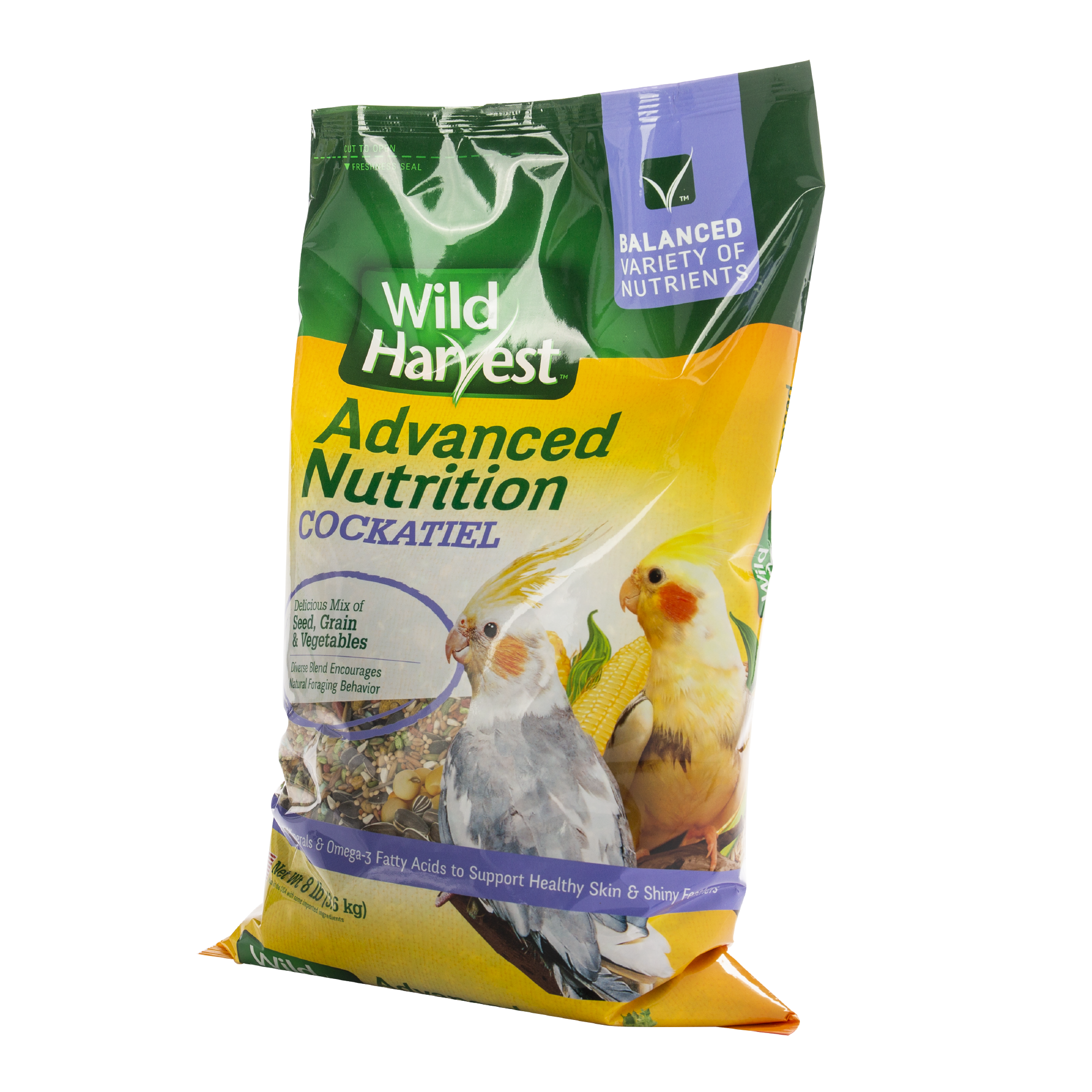 Wild Harvest Advanced Nut Diet, for Cockatiels, 8 lbs