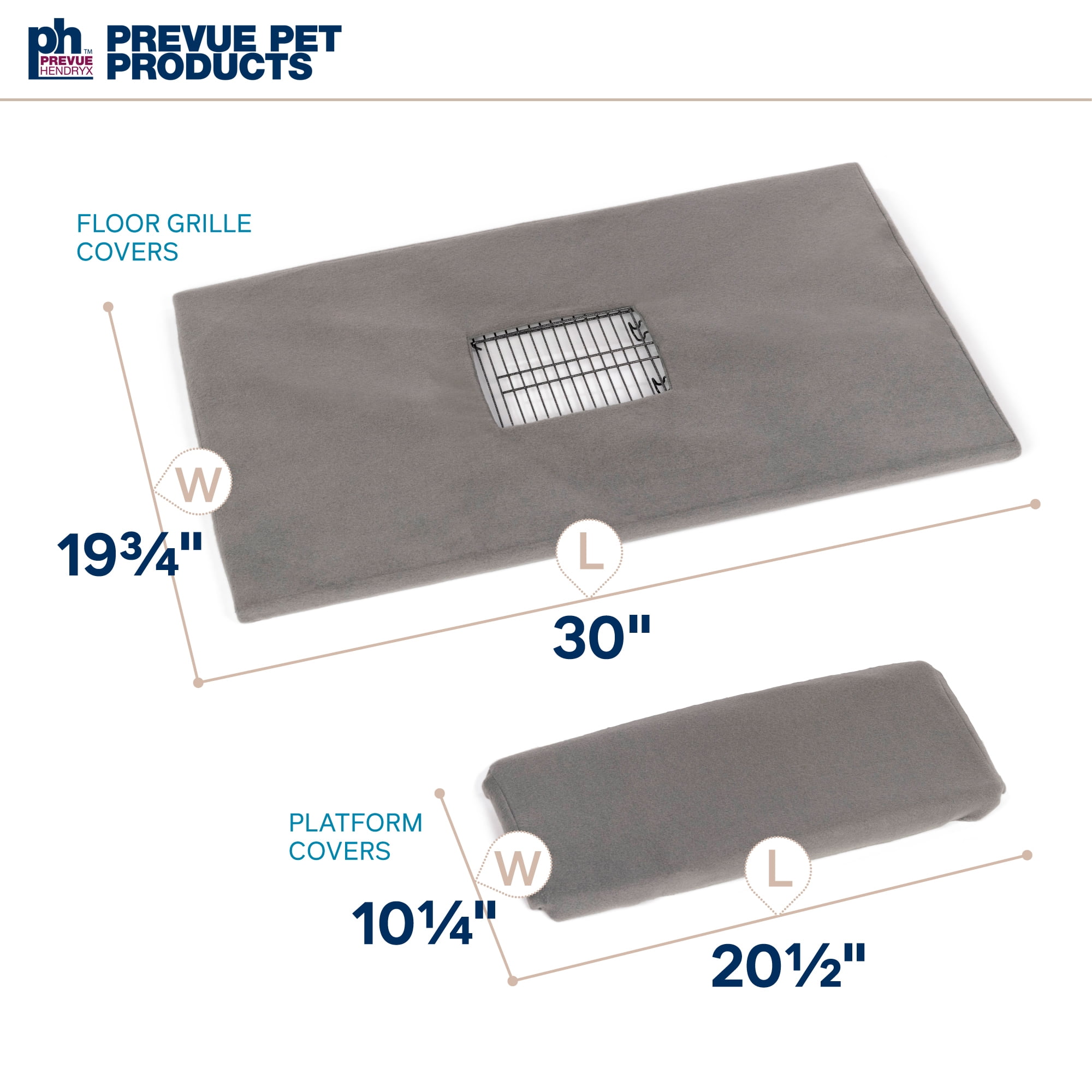 Prevue 485 COVER SET Grille & Platform Cover, Gray