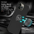 thumbnail image 4 of Entronix Case Designed for Apple iPhone 16 Pro Heavy Duty Case with Built-in Kickstand, Dual Layer Protection with Rotating Holder Ring, Sturdy Case for Apple iPhone 16 Pro, Black, 4 of 6