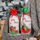 thumbnail image 2 of Funda de botella de vino de Navidad, caja de regalo para coche, champán, bolsa de botella de vino tinto para Navidad, boda, cumpleaños, decoraciones de fiesta, rojo Feliz Sencillez, 2 of 5