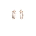 thumbnail image 4 of Pendientes Swarovski Symbolica Evil Eye Hoop en oro rosa para mujer, 4 of 5