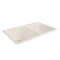 thumbnail image 5 of Miseno MCI67-4TM-22 33" Double Basin Drop In Cast Iron Kitchen Sink; Biscuit, 5 of 5