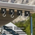 thumbnail image 7 of BELOWSYALER Awning Hooks Awning Light Clips Hanger Awning Piping Hooks for Piping 5/6mm-7/8mm Pipe Hooks, 7 of 7