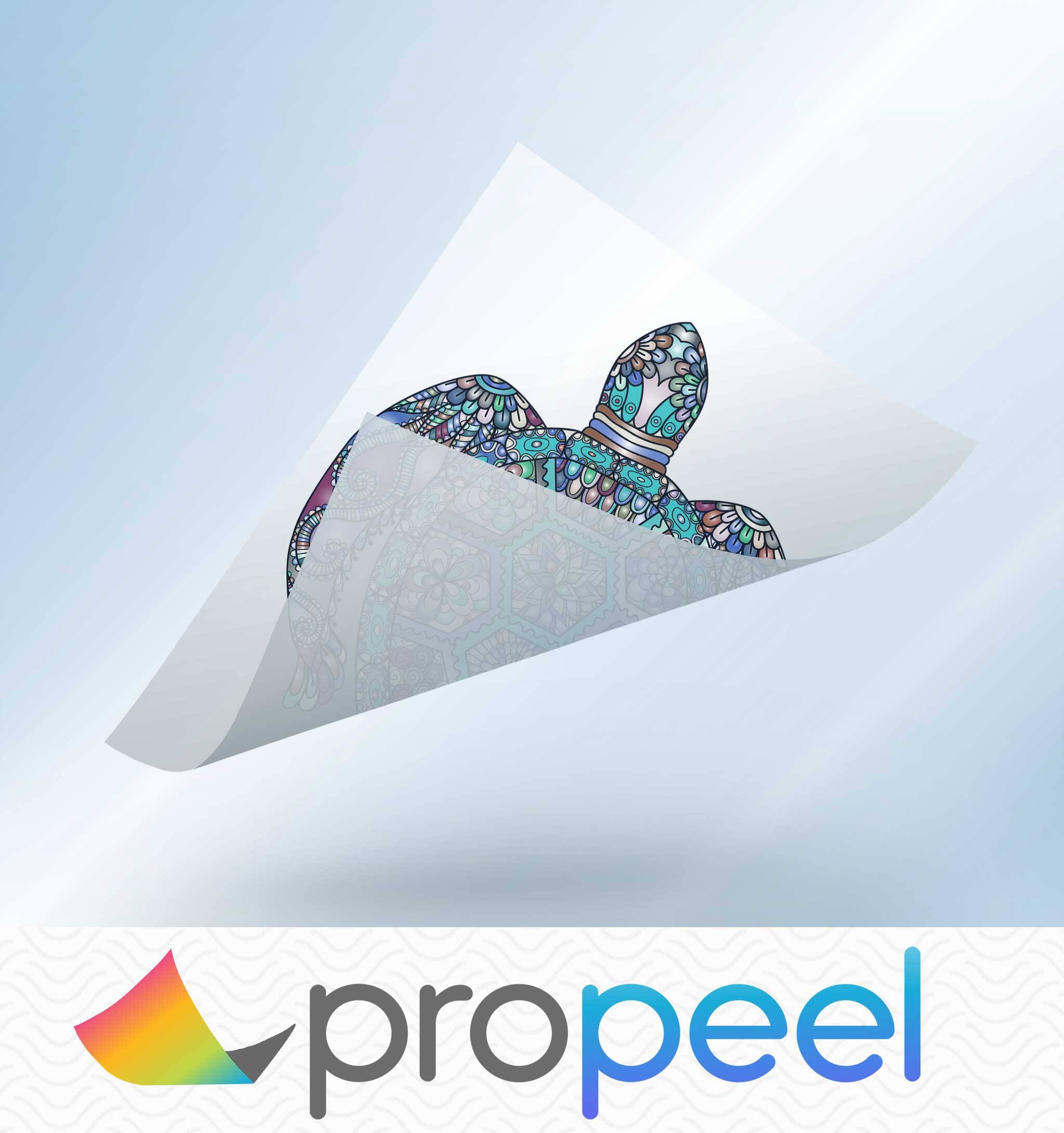 Propeel Window Cling Sheets and Banners for White Toner Laser Transfer Printers