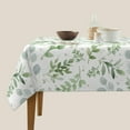 thumbnail image 3 of Square Tablecloth 52×52 Inch Spring Green Leaf Table Cloth Small cloth Tablecloths Indoor Outdoor Washable Wrinkle Free Stain Resistant Fabric Table Cover for Square Tables Kitchen Dining, 3 of 6