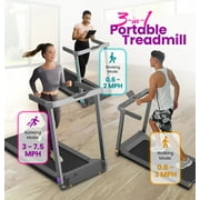 WalkingPad Denise Austin Collapsible Double Fold Technology Treadmill, Gray