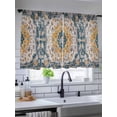 thumbnail image 3 of Sheer Curtains 45 Inches Long, Boho Tribes Light Filtering Window Curtains for Living Room/Bedroom, Vintage Southwest Tribal Modern Art Rod Pocket Voile Sheer Curtain Drapes, 52"W x 45"L, 2 Panels, 3 of 8
