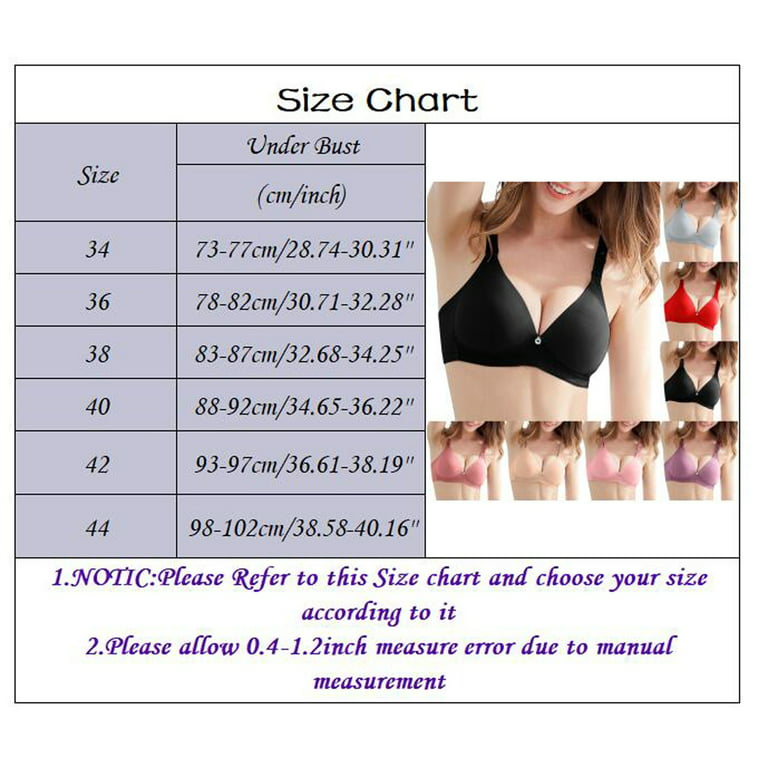 PMUYBHF Women's Thin Bra with no Steel Ring Small Chest Large Size Gathered  Comfortable and Bra Women Sports Bras Strapless Bras for Women for Large  Support 