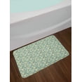 thumbnail image 2 of Spring Bath Mat, Continuous Floral Pattern Meadow Flowers and Herbs Romantic Nature Print, Plush Bathroom Decor Mat with Non Slip Backing, 29.5" X 17.5", Seafoam and Multicolor, by Ambesonne, 2 of 2