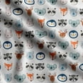 thumbnail image 1 of Soimoi Animals Printed, Poly Canvas Fabric, Decor Sewing Fabric by The Yard 56 Inch Wide,Decorative Fabric for Curtains Tote Bags, White, 1 of 5