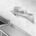 thumbnail image 6 of GRIDMANN 16 Gauge 12" x 48" NSF Stainless Steel Kitchen Wall Mount Shelf w/ Backsplash, 6 of 6