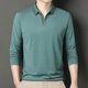 thumbnail image 4 of Blusa y camisa de manga larga con cuello vuelto para hombre, ropa deportiva para el hogar, pijamas, camiseta de color liso, blusa deportiva de manga larga con cuello vuelto, blusa para hombre, blusa d, 4 of 6