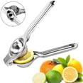 thumbnail image 1 of Stainless steel manual juicer citrus lemon press, fruit juice lime press metal, professional hand juicer kitchen utensils, 1 of 5