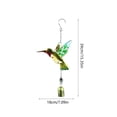thumbnail image 2 of EGYMEN Wind Chime, Handcrafted Metal Wind Chime with Colorful Glass Bells, Artistic Chime for Garden Decor, Unique Outdoor Ornaments for Cozy Ambiance, 2 of 6