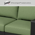 thumbnail image 3 of Better Homes & Gardens Ezra Outdoor HDPE Sofa, Black with Green Cushions, 3 of 9