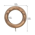 thumbnail image 2 of IFANLANDOR Drapery Rings 2Pcs Contemporary Style Stainless Steel for Homeowners 7.9In, 2 of 5