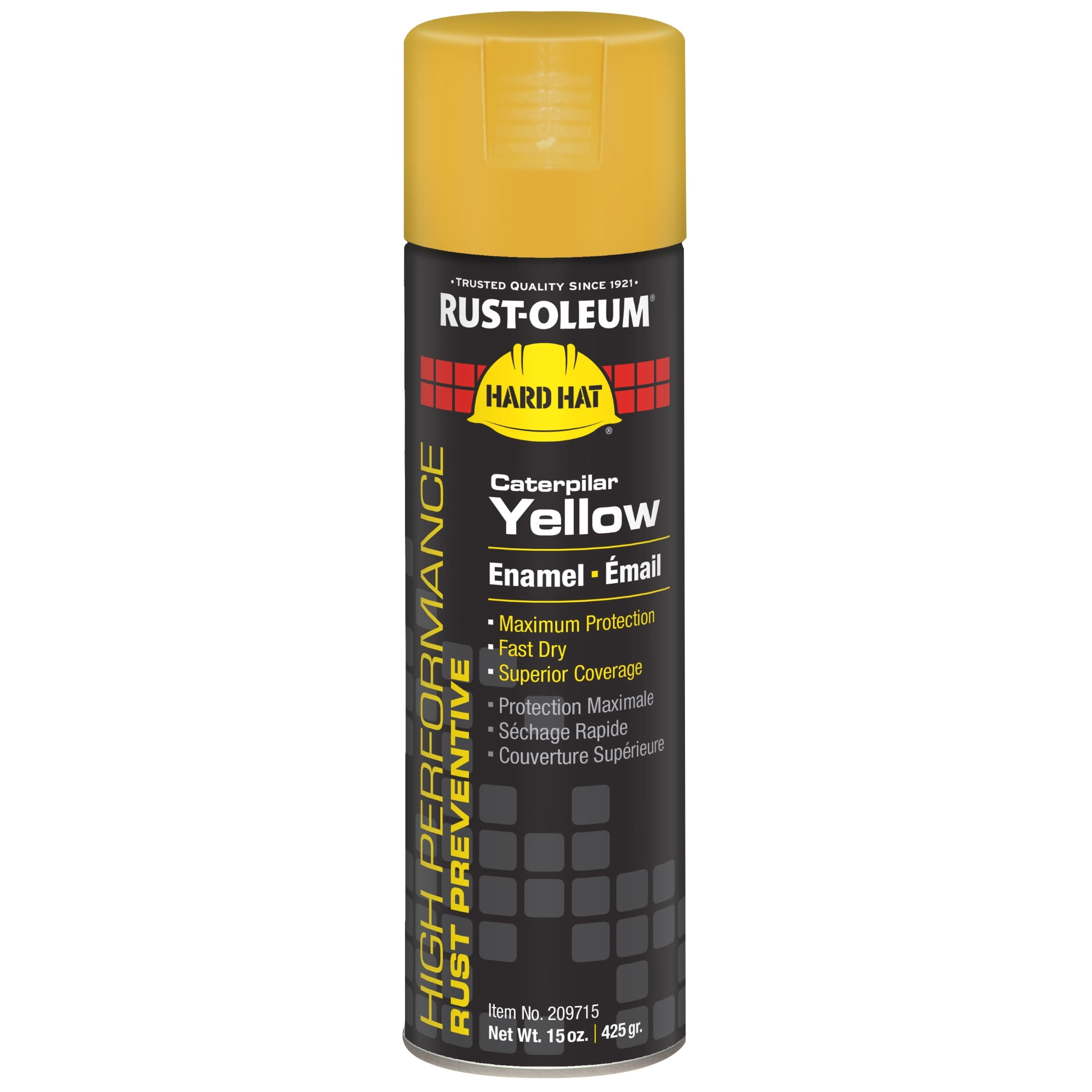 Rust-Oleum High Performance V2100 System Farm Equipment Caterpillar Yellow Spray Paint-209715, 15 oz, 6-Pack