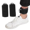 thumbnail image 4 of par de equipos de protección para entrenamiento de cinta de tobillo con hebilla de anillo en forma de ejercicio de resistencia deportiva (embalaje de bolsa de almacenamiento en negro, plateado y, 4 of 8
