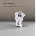 thumbnail image 4 of Necklace Earring Display Holder, Jewelry Stand, Bust Jewelry Holder Stand Mannequin Showcase 10 x 12cm - White, 4 of 6