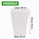 thumbnail image 2 of Maceta Cuadrada Alta De Plástico 38cm X 53cm Resistente, 2 of 5