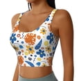 thumbnail image 2 of Xecao Flower for Sports Bra with Removable Pads, Crop Tank Top Design, Women's Longline Sports Bra - Non-Wired -, 2 of 9