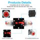 thumbnail image 4 of Portafusibles de CC de 12 V-24 V, disyuntor de audio, portafusibles estéreo para automóvil, reinicio manual 60A, 4 of 5