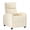 Beige, variant on EDX PU Leather Recliner Chair, Small Recliner Sofa Chair with Padded Seat & Side Pocket, Modern Seating Furniture with Footrest & Backrest for Home, Theater, Living Room, Black